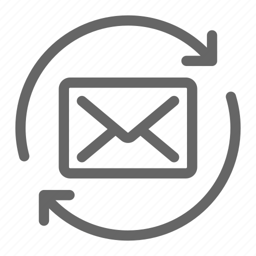 Email, inbox, mail, resend, undo icon - Download on Iconfinder