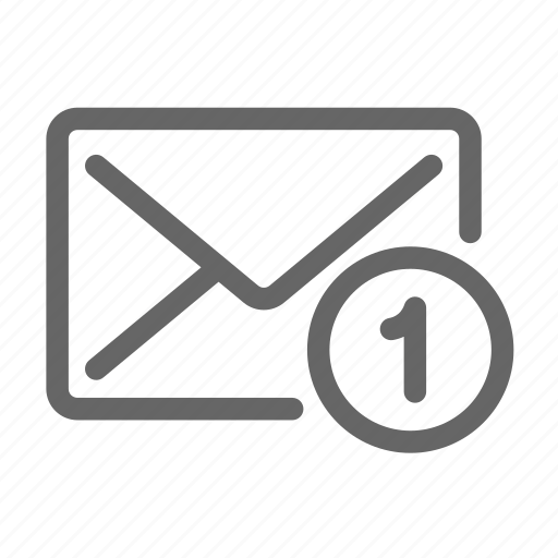 Email, envelope, inbox, letter, number icon - Download on Iconfinder