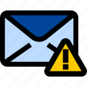 warning, mail, message, multimedia, email, envelope