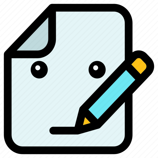 Write, pen, document, paper, sheet, email, communication icon - Download on Iconfinder