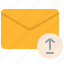 upload, email, message, communication 