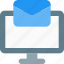 monitor, email, message, envelope 