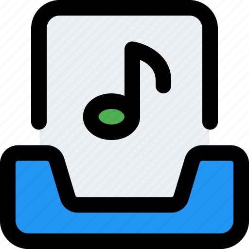 Inbox, music, email, sound icon - Download on Iconfinder