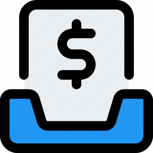 Inbox, payment, email, currency icon - Download on Iconfinder