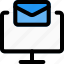 monitor, email, display, envelope 