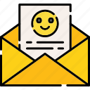 emoji, email, rating, mail, feedback