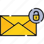 unlock, email, envelope, secure, send 