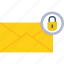 encrypted, classified, email, envelope, lock, mail, padlock 