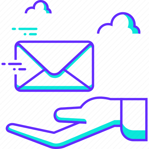 Communication, email, hand, mail, message, receive icon - Download on Iconfinder
