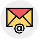 at, email, envelope, letter, message