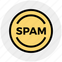 email, mail, protection, secure, spam, warning 