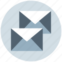 double, email, envelopes, letter, mail, messages