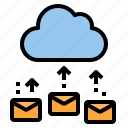 cloud, email, envelope, mail, web