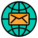 connection, email, envelope, letter, mail, web