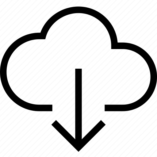 Arrow, cloud, direction, down, download, rain, weather icon - Download on Iconfinder