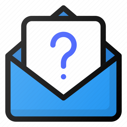 Email, faq, help, question, send icon - Download on Iconfinder