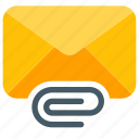 attachment, clip, doc, email, envelope, mailbox, message