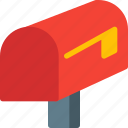 close, delivery, flag, mail, mailbox, post, postal