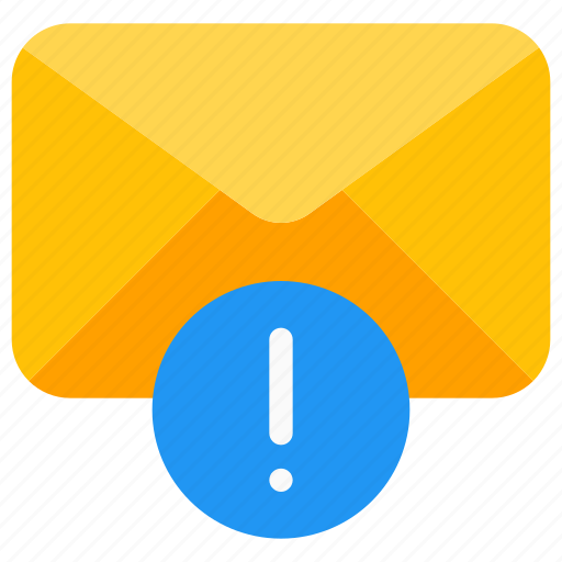 Alert, attention, email, envelope, mail, notification, warning icon - Download on Iconfinder