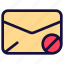disable, email, envelope, letter, mail, message 