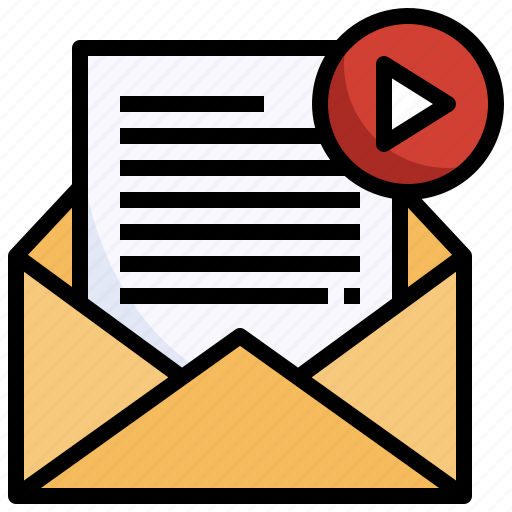 Video, email, multimedia, envelope, communications icon - Download on Iconfinder