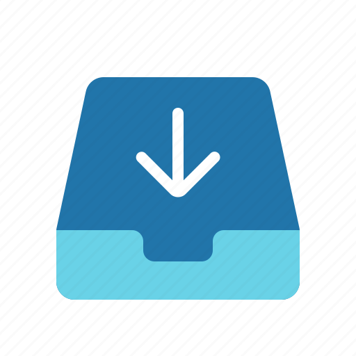 Inbox, incoming mail, mailbox, received mail icon - Download on Iconfinder