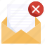 error, cancel, email, envelope, communications 