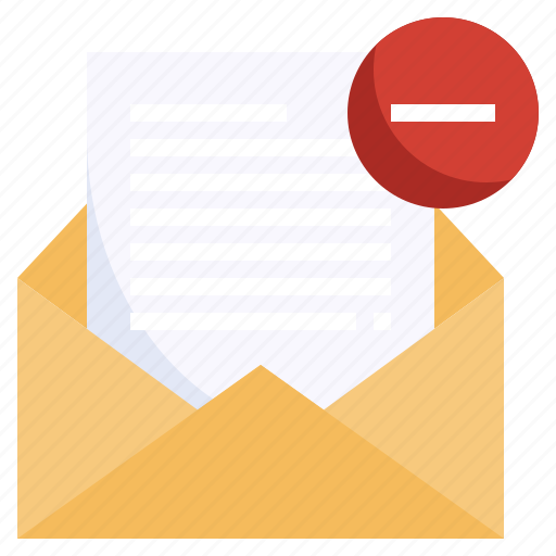 Minus, email, remove, communications icon - Download on Iconfinder