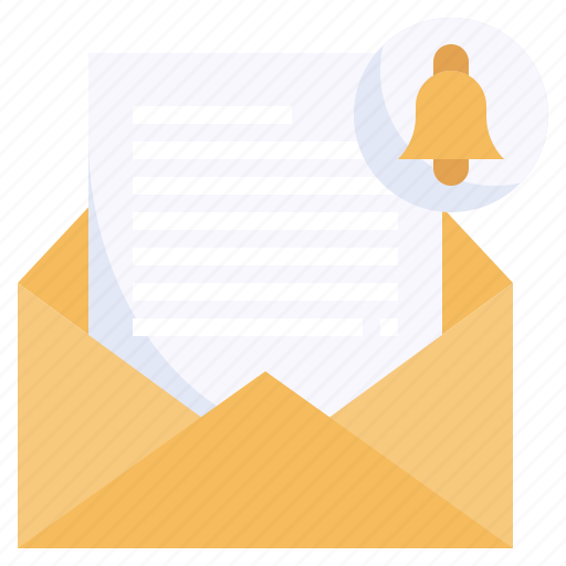 Notification, email, communications, bell, envelope icon - Download on Iconfinder