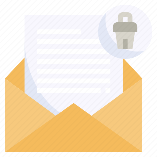 Trash, bin, envelope, email, communications icon - Download on Iconfinder
