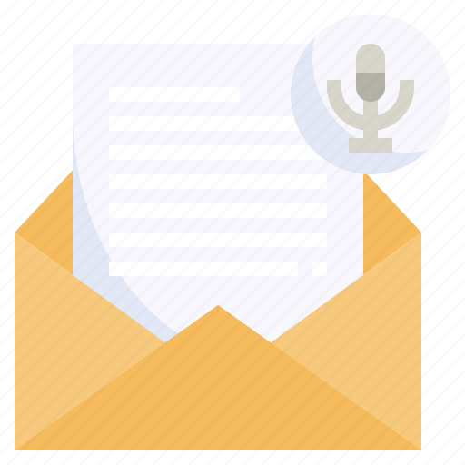 Voice, mail, audio, message, emails, communications, email icon - Download on Iconfinder