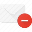 email, envelope, mail, message, remove