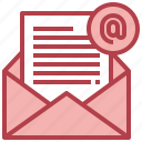 address, at, sign, communications, email, envelope