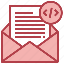 code, programming, communications, email, envelope