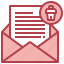 trash, bin, envelope, email, communications 