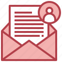 user, communications, envelope, email