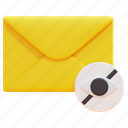 hidden, invisible, email, mail, envelope, message, letter, 3d 