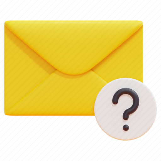 Support, service, email, mail, envelope, message, letter 3D illustration - Download on Iconfinder