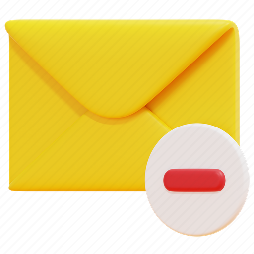 Delete, minus, email, mail, envelope, letter, message icon - Download on Iconfinder
