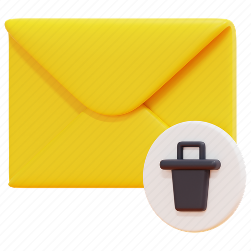 Trash, delete, email, mail, envelope, letter, message icon - Download on Iconfinder