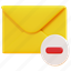 delete, minus, email, mail, envelope, letter, message, 3d 