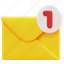 notification, dm, email, mail, envelope, letter, message, 3d 