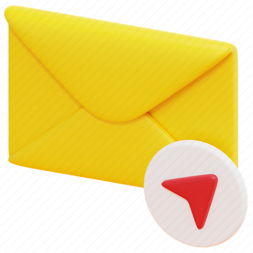 Send, mail, sending, email, message, envelope, letter 3D illustration - Download on Iconfinder