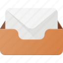 document, email, envelope, inbox, mail, set