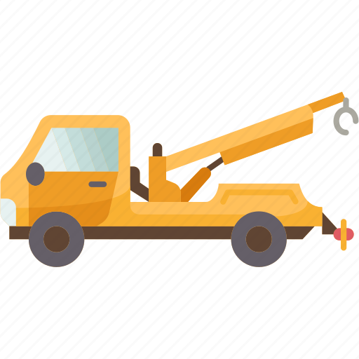 Tow, truck, carrier, lift, transport icon - Download on Iconfinder