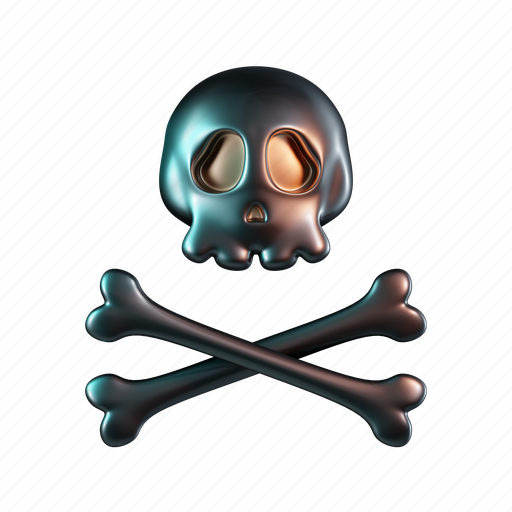 Skull, crossbones, deadly, toxic, danger icon - Download on Iconfinder