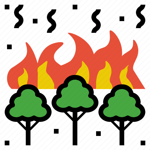 Burn, fire, flame, forest, wildfire icon - Download on Iconfinder