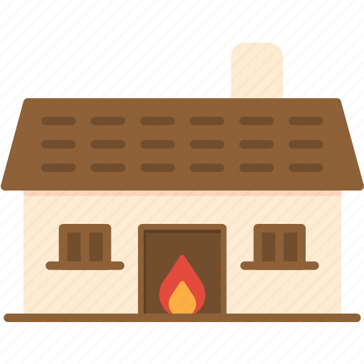 House, on, fire, building, safety, sign, emergency icon - Download on Iconfinder