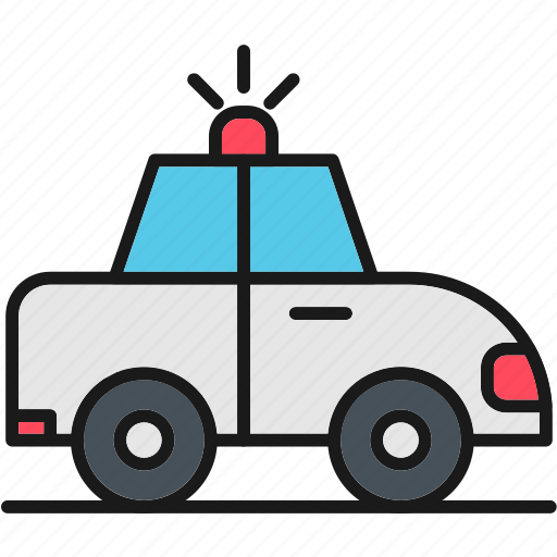 Police car, car, emergency, flashing, police, transport, emergency services icon - Download on Iconfinder