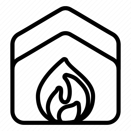 House, fire, home, building, estate, property, real icon - Download on Iconfinder